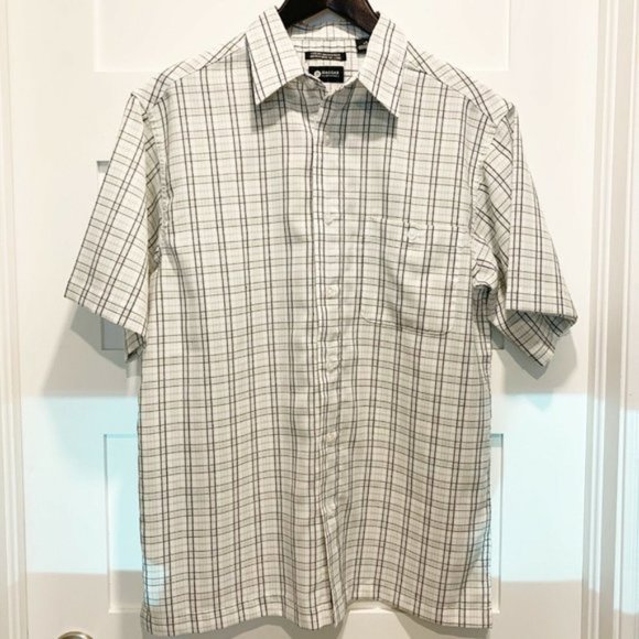 Haggar Men’s Luxury Microfibre Button Up Short Sleeve BUNDLE OF 2 - Picture 3 of 12